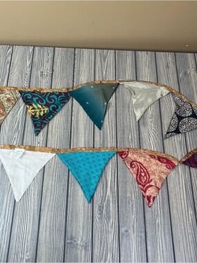 NEW 78" Length Boho Fabric Pendant Banner
